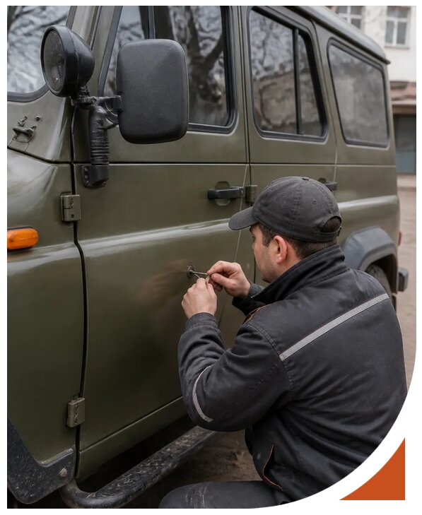 Профессиональное вскрытие автомобиля УАЗ без повреждений в Назарове